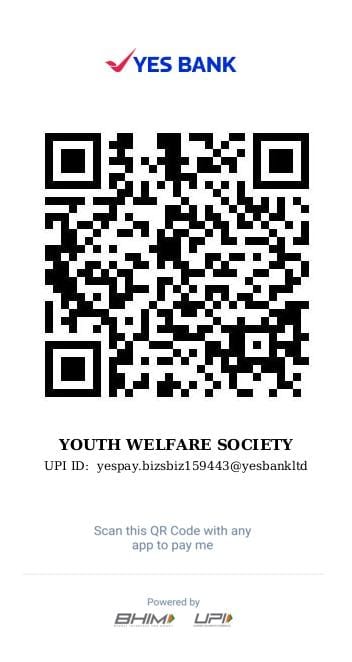 Youth Welfare Society Yes Bank UPI QR code
